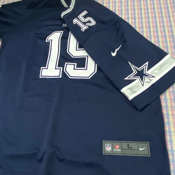 Dallas Cowboys Navy Blue Jersey Elliott No. 15 - Picture 3 of 7
